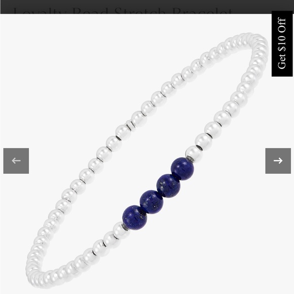 Silpada Silver and Blue Beaded Bracelet - Picture 2 of 6